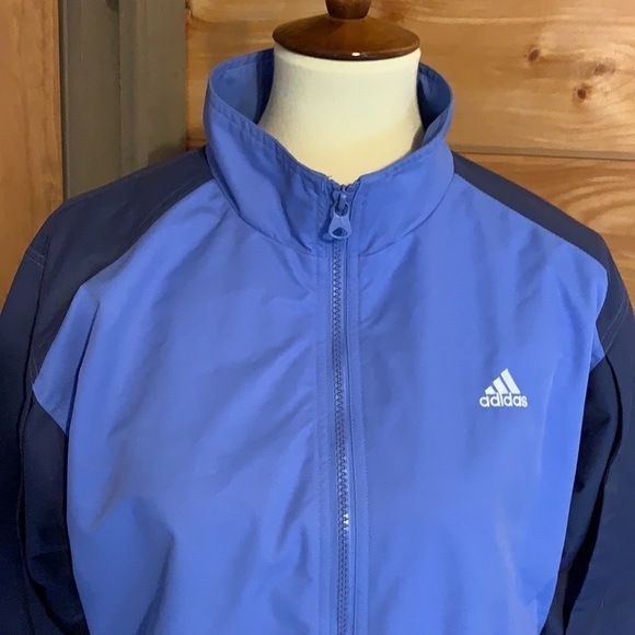 Vintage Adidas full zip track jacket / athletic jacket Periwinkle Size Medium - Picture 6 of 10